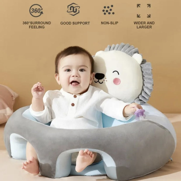 a baby sitting Cute Baby Learning Sitting Support Pillow Chair