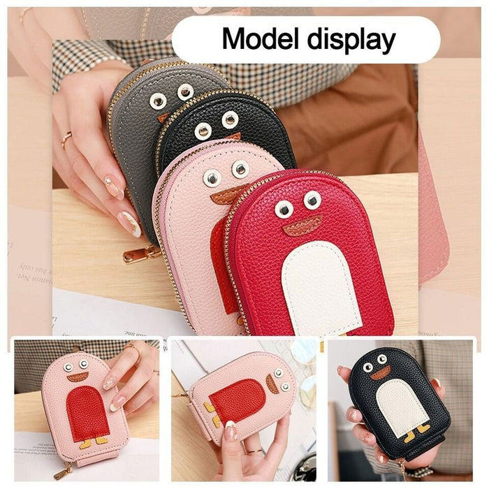 display of Penguin Credit Card Coin Wallet