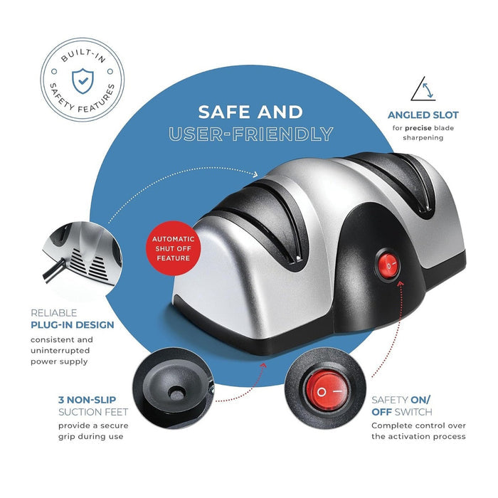 Parts Details of DLC Electric Knife Sharpener.