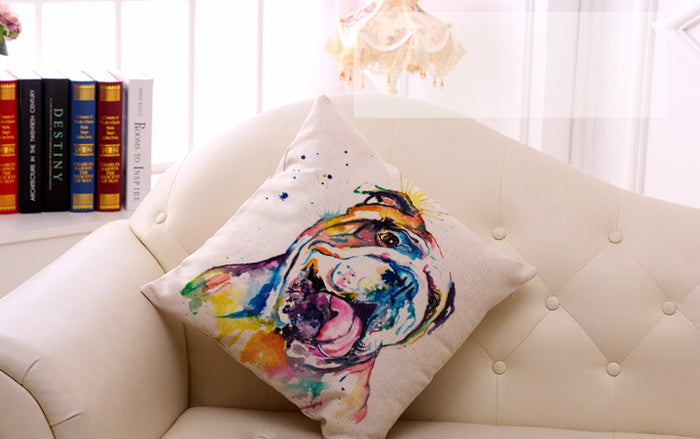 olde english bulldogge print pillowcase decorative cover