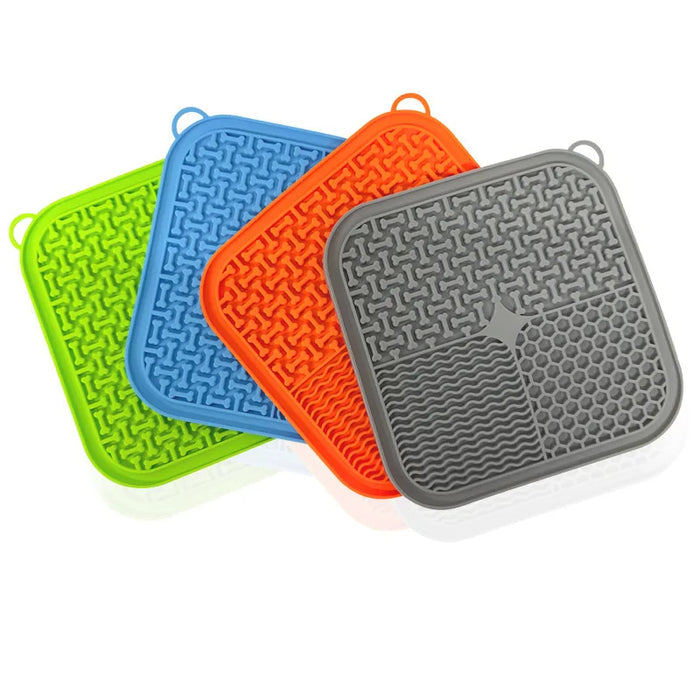 Various colours Premium lick pad for dogs designed for slow feeding and mental stimulation