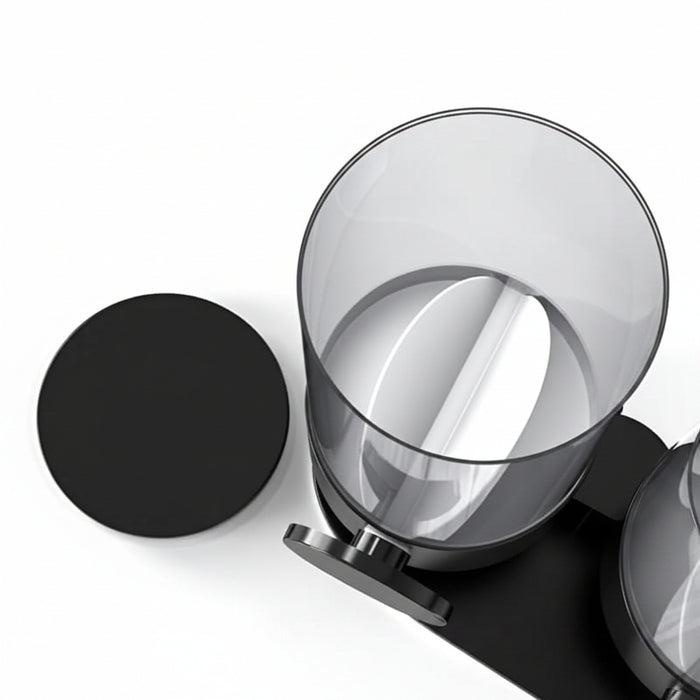Double Dry Food Cereal Dispenser Container with a lid on a white background