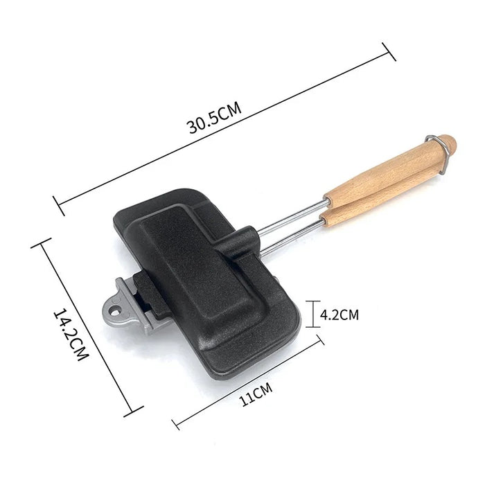 Double-Sided Breakfast Sandwich Maker - Product Size