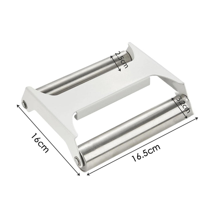 Double-Sided Stainless Steel Dough Roller for Baking with its size