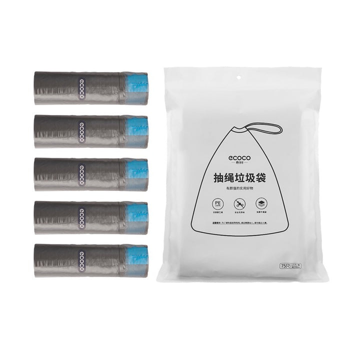 5 Drawstring Garbage Bags - Product display