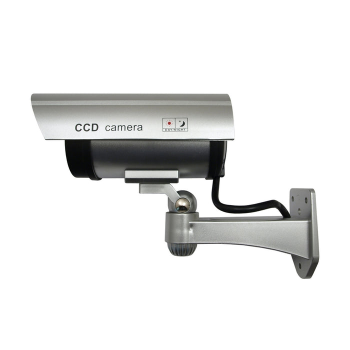Dummy camera with flashing LED IR1100 S IR outdoor, silver, 4 pieces
