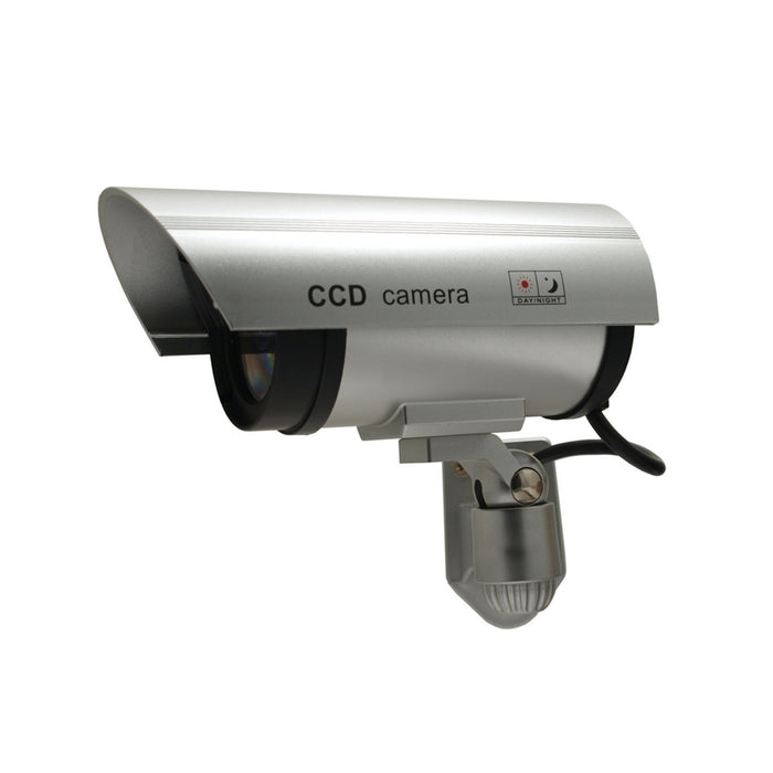Dummy camera with flashing LED IR1100 S IR outdoor, silver, 4 pieces
