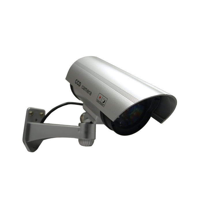 Dummy camera with flashing LED IR1100 S IR outdoor, silver, 4 pieces