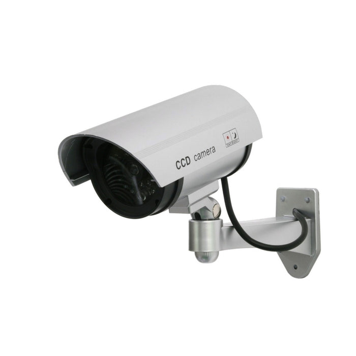Dummy camera with flashing LED IR1100 S IR outdoor, silver, 4 pieces
