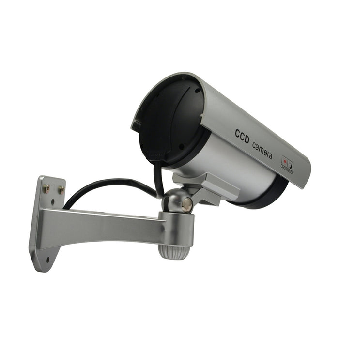 Dummy camera with flashing LED IR1100 S IR outdoor, silver, 4 pieces
