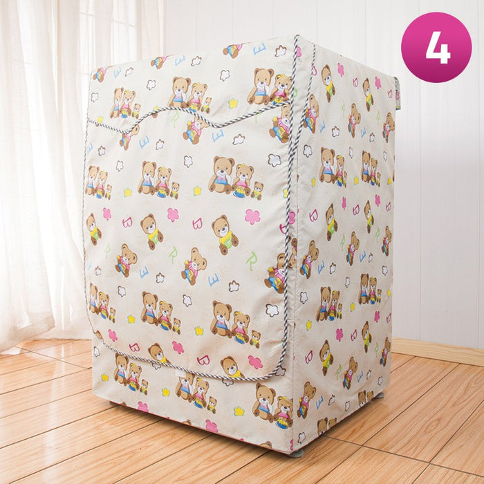 Washing Machine is Covered With Dust Proof Fully Automatic Front Door Washing Machine Protective Cover.