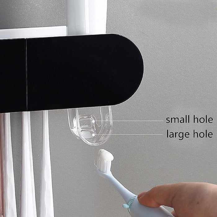 Featuring a Wall Mount Magnetic Adsorption Toothpaste Squeezer Toothbrush Holder with Cup