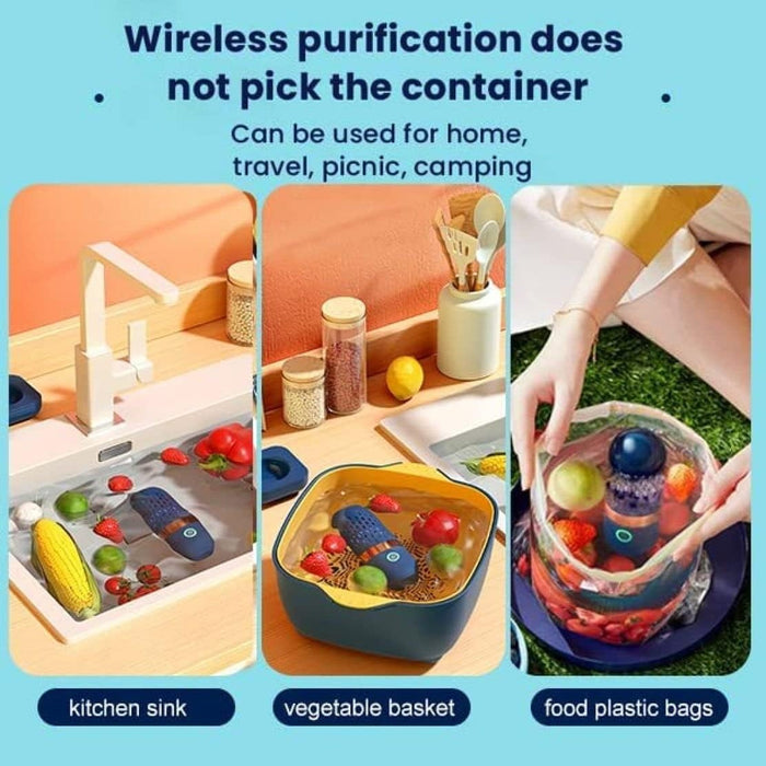 lady cleaning Electric Waterproof Fruit and Vegetable Washing Machine
