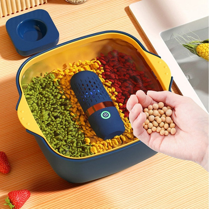 lady cleaning Electric Waterproof Fruit and Vegetable Washing Machine