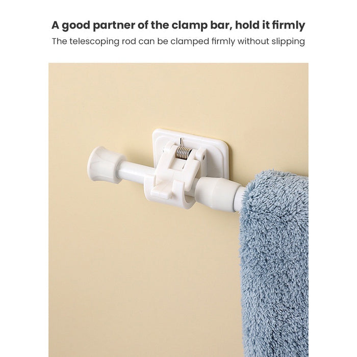 Extendable Hanger Rod, Adjustable Curtain Telescopic Pole Household Hanging Rod
