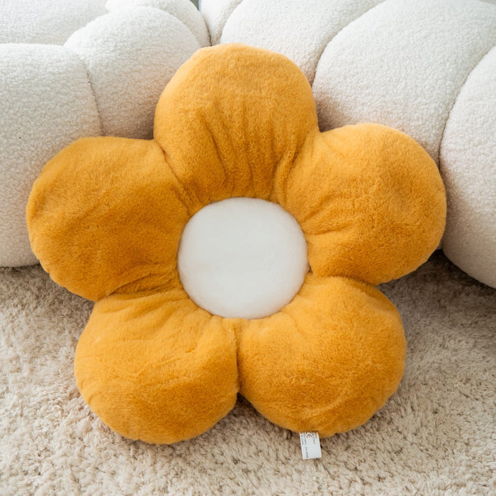 Flower Plush Seat Cushion in a sofa.