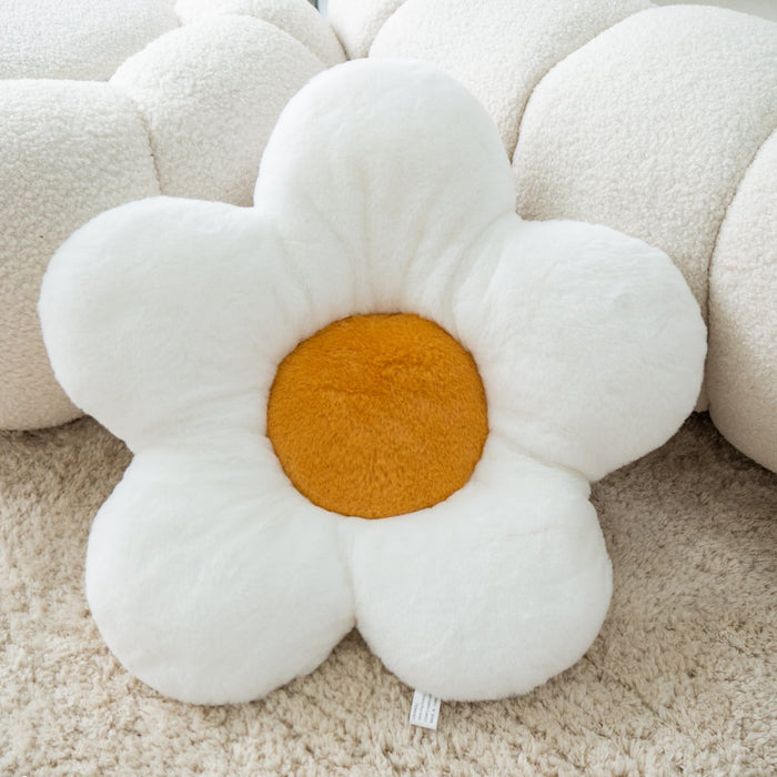 Flower Plush Seat Cushion in a sofa.