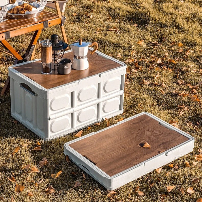 Foldable Large Capacity Outdoor Storage Box, for Car Trunk Picnic Camping Outdoor