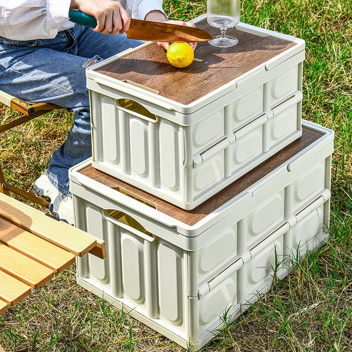 Foldable Large Capacity Outdoor Storage Box, for Car Trunk Picnic Camping Outdoor