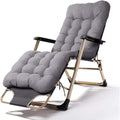 Gray cushioned Lounge Chair on a white background