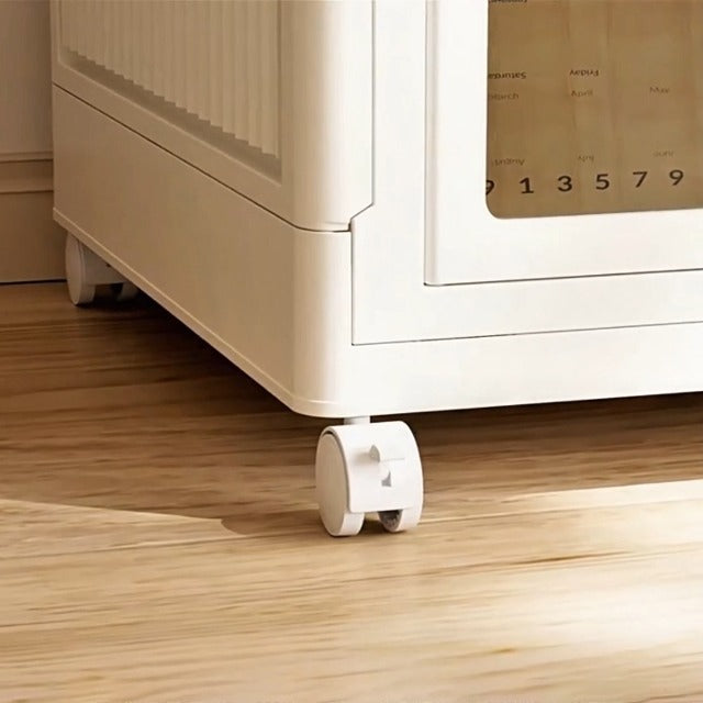Wheel of Foldable Storage Cabinet.