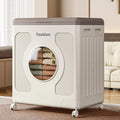 Foldable Storage Organizer Box Organized with Clothes.
