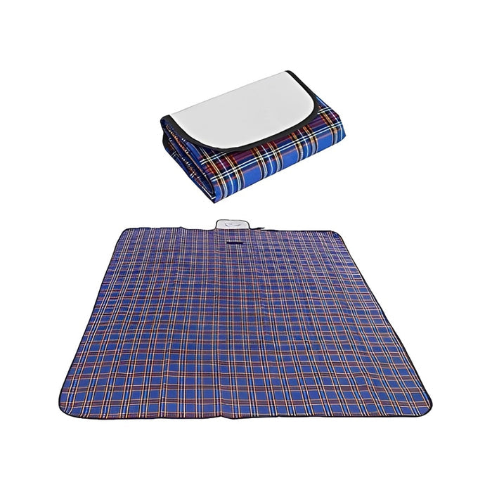Foldable Waterproof Picnic Mat with a white patch on a white background