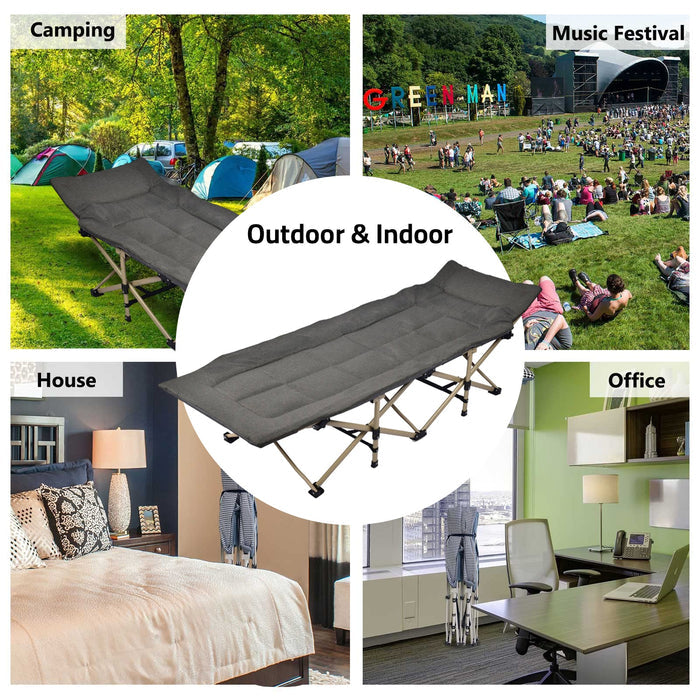 Multi- Uses Of Folding Camping Bed with Mattress.