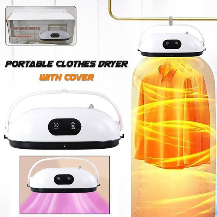 Operation Of Folding Cloth Dryer wIth Clothes are Kept Inside it.