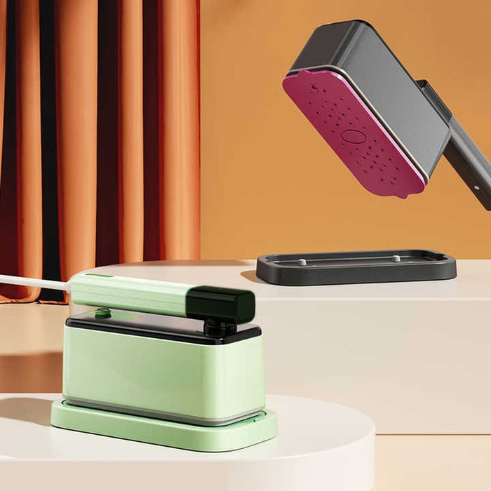 Two Different Colors Of  Handheld Travel Garment Iron Steamer.