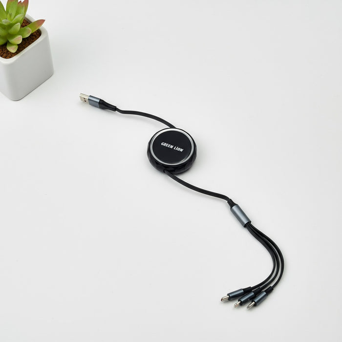 A Green Lion 5 in 1 Diamond Retractable Cable.