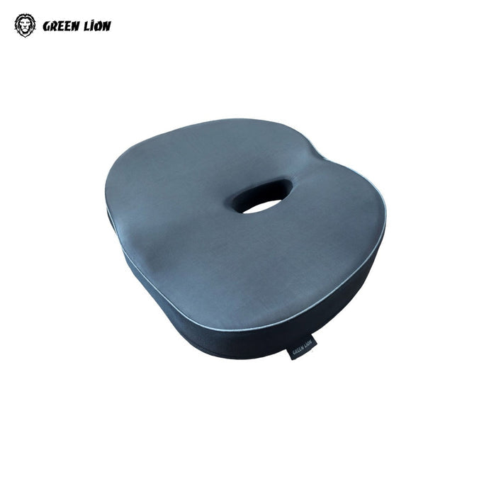 Green Lion Cloud Plus Memory Foam Seat Cushion with 'Green Lion' branding on a white background