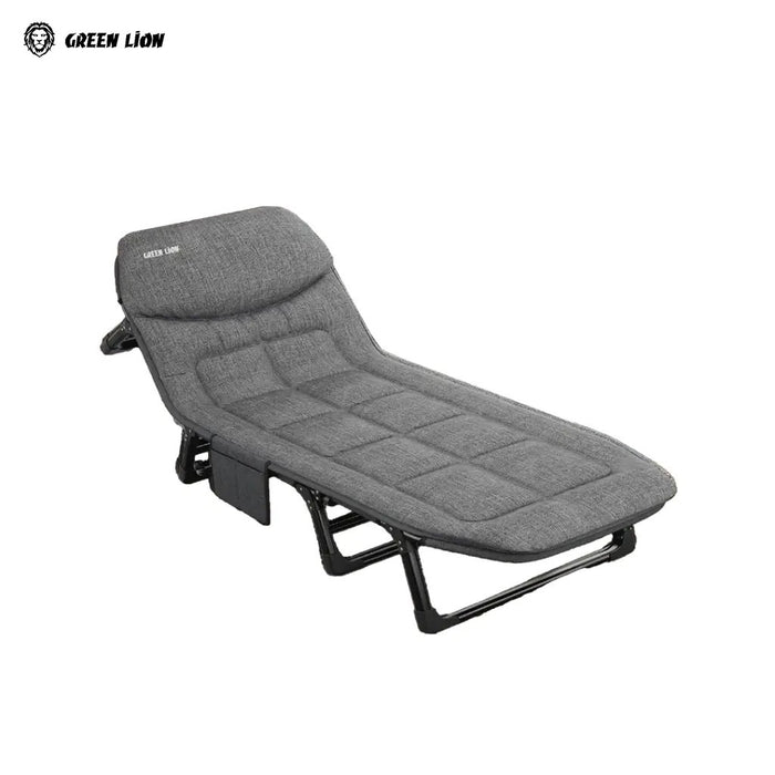 Green Lion Foldable Camping Bed on a white background