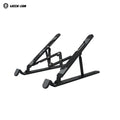 Black Unfoldable laptop stand by the brand Green Lion displayed on a clean white background.