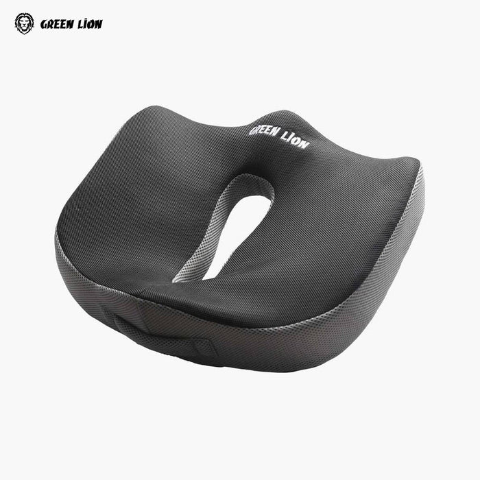 A Green Lion Orthopedic Seat Cushion.