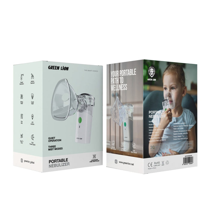 Pack Of Green Lion Portable Nebulizer.