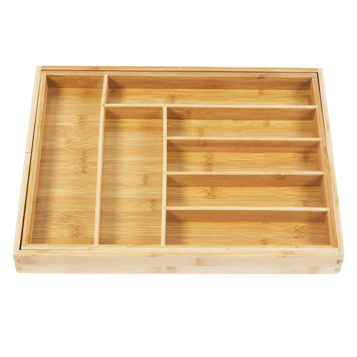 GreenBlue extendable bamboo cutlery organizer, 325-500x430x45mm, GB379, 2 pieces
