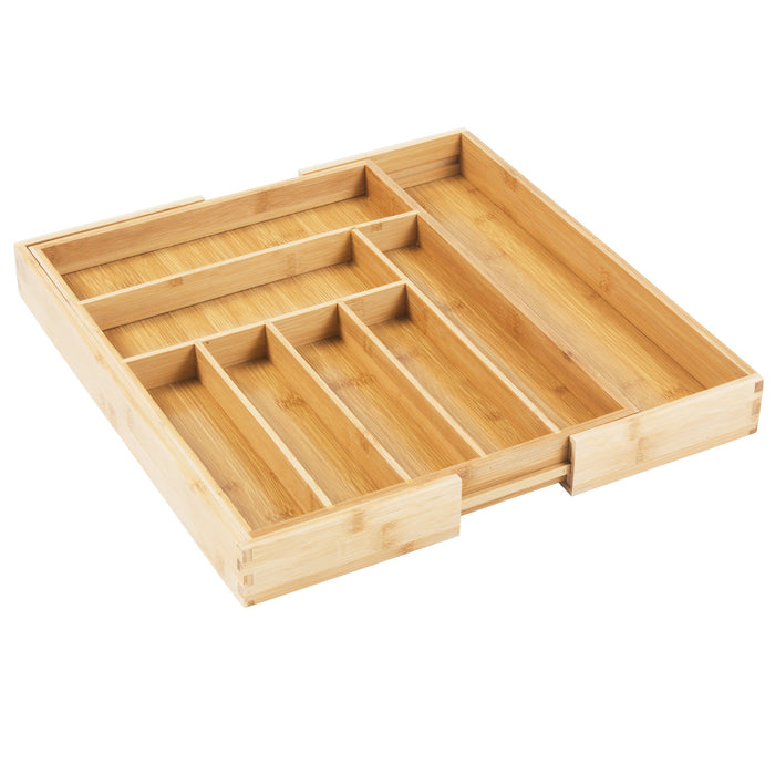 GreenBlue extendable bamboo cutlery organizer, 325-500x430x45mm, GB379, 2 pieces