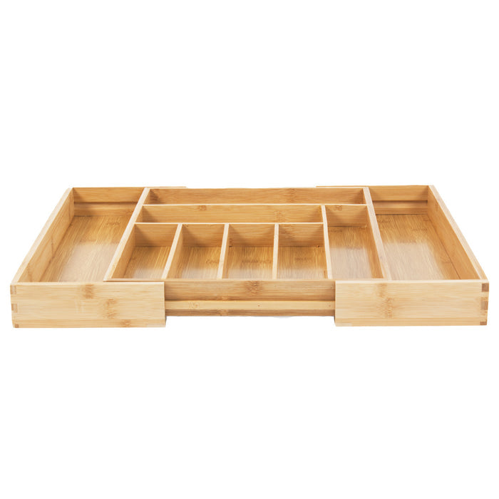 GreenBlue extendable bamboo cutlery organizer, 325-500x430x45mm, GB379, 2 pieces