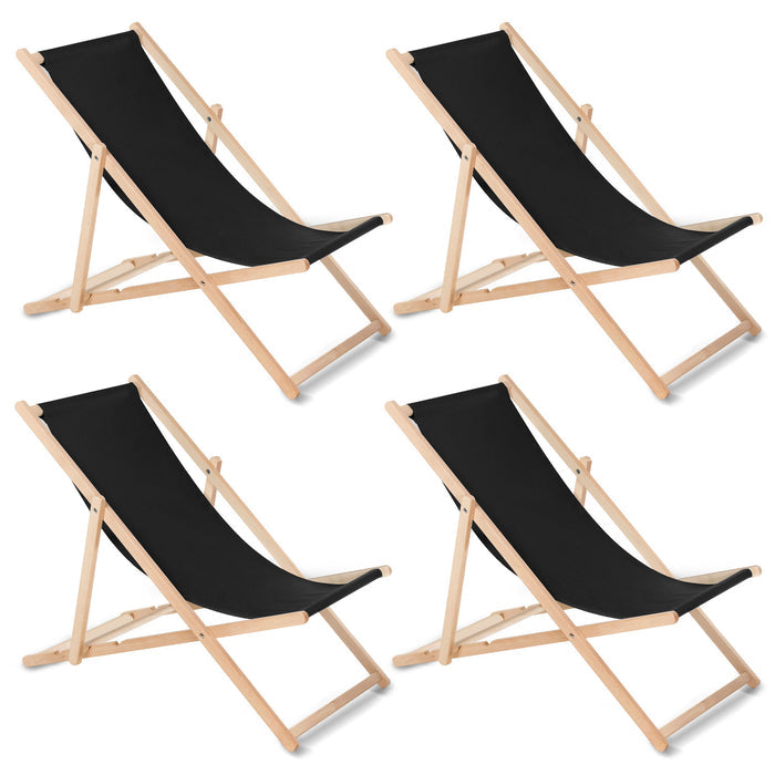 GreenBlue GB183 black beech classic lounger, 4 pieces