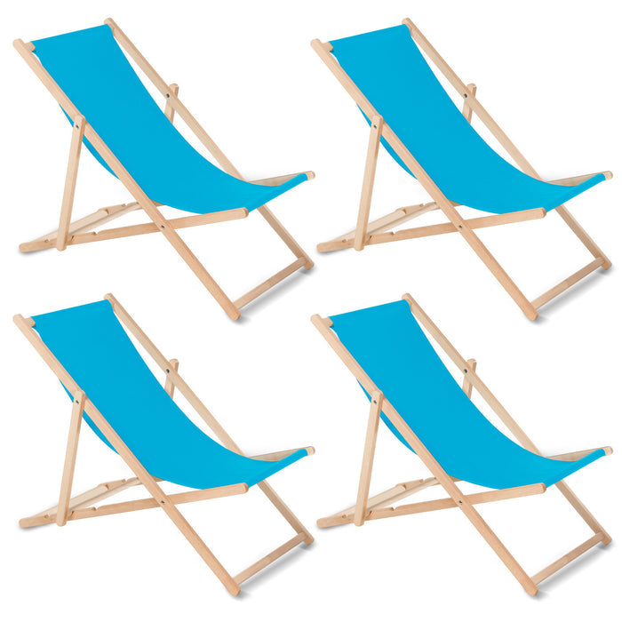 GreenBlue GB183 blue beech classic lounger, 4 pieces