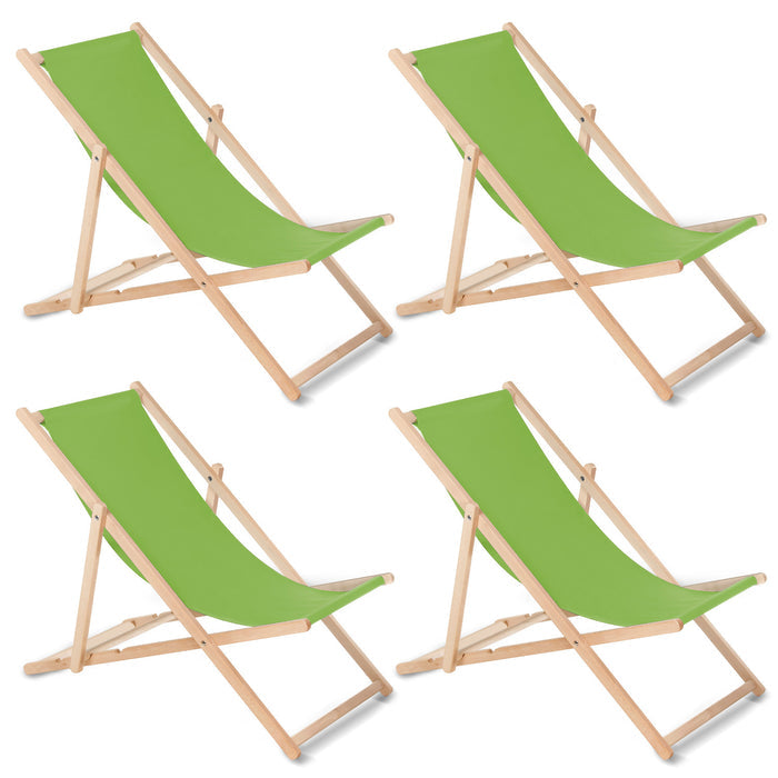 GreenBlue GB183 green pea beech classic lounger, 4 pieces