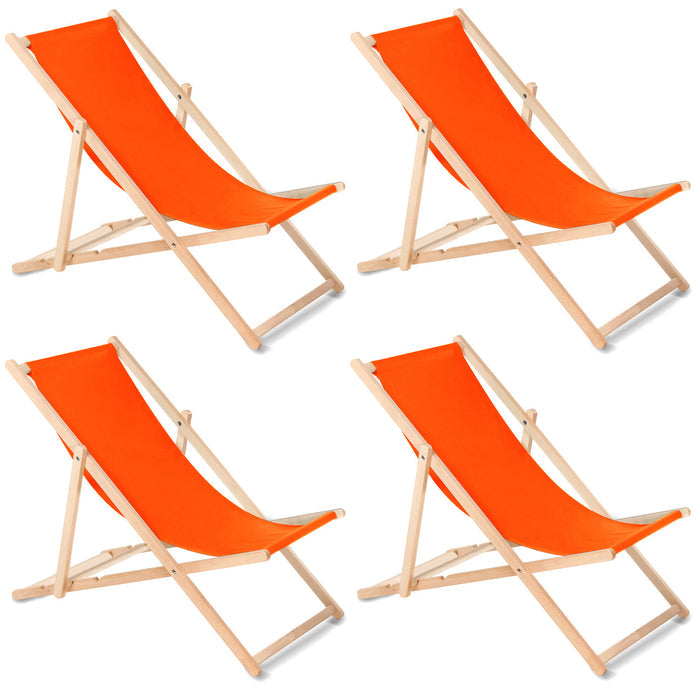 GreenBlue GB183 orange beech classic lounger, 4 pieces