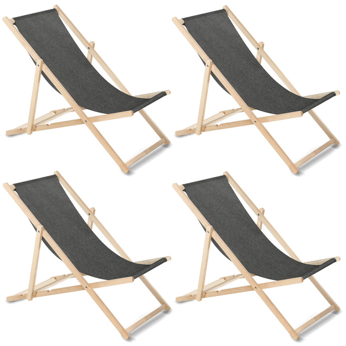 GreenBlue GB183M melange black beech classic lounger, 4 pieces