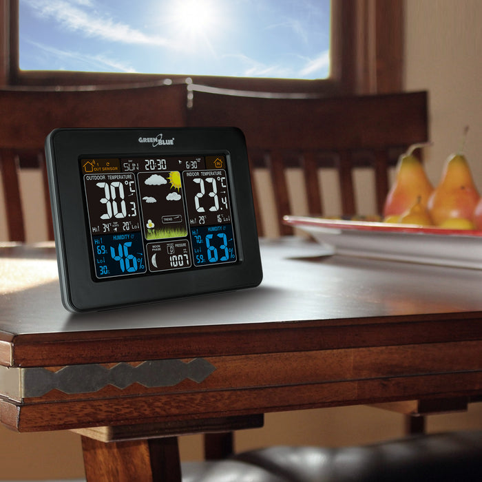 GreenBlue GB523 weather station + battery + power adapter