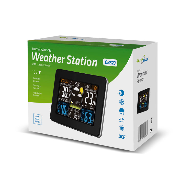 GreenBlue GB523 weather station + battery + power adapter