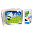 GreenBlue Polyester UV Garden Shade Sail, 3.6m Triangle, Cream Color, Hydrophobic Surface, Model GB500 + GB508