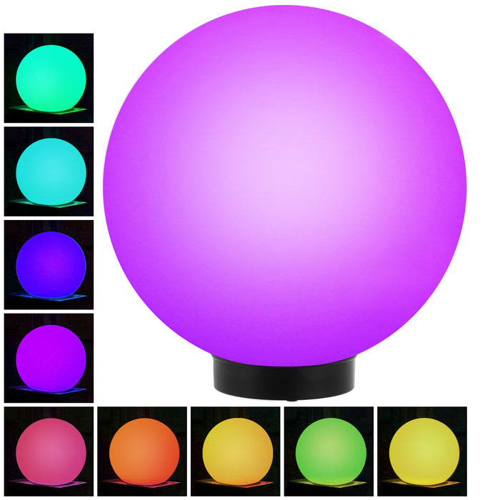 GreenBlue solar lamp, freestanding, garden, sphere 25x25x58cm, RGB LED, GB165, 4 pieces