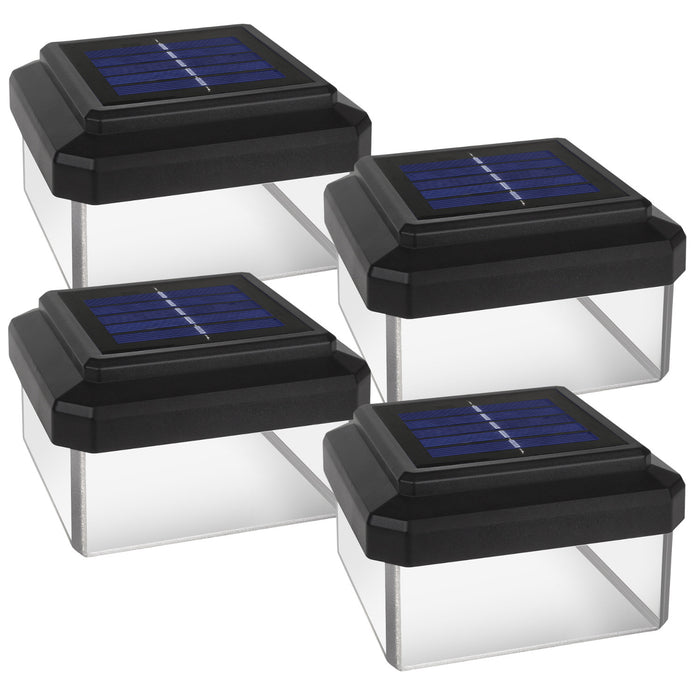 GreenBlue solar LED pole light, 80x80mm, envelope canopy, GB127, 4 pieces