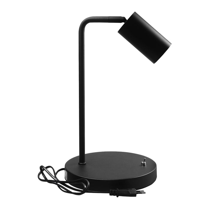 GU10 spot desk lamp with on/off switch black 55x90mm